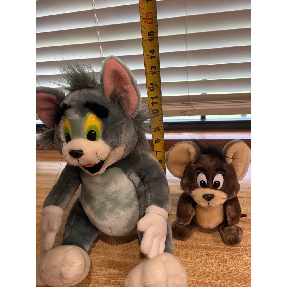 Vintage 1996 Tom & Jerry Plush Set Mighty Star Cartoon Network Turner 90s - Picture 12 of 12